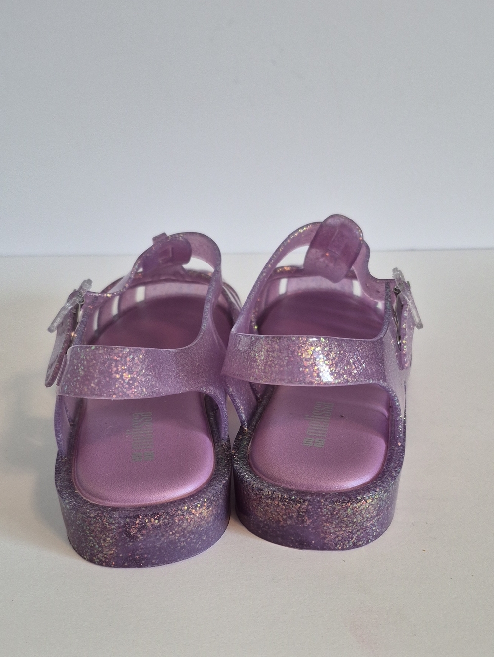 Melissa Possession Jelly Sandals Glitter Lilac Size 7 - Picture 5 of 8